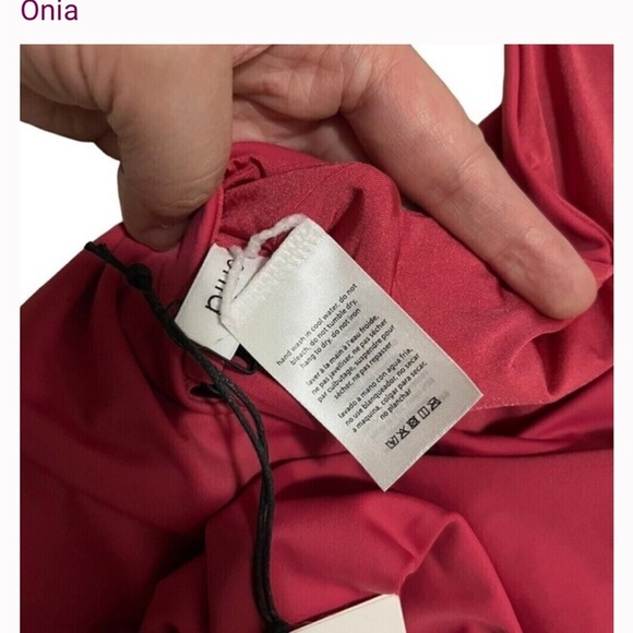 Onia Womens Valentina One-Piece Swimsuit In Rose Size Medium New NWT MSRP $125 - Picture 6 of 6